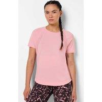 Sweaty Betty Breathe Easy Mesh Crew Neck T-Shirt Light Pink