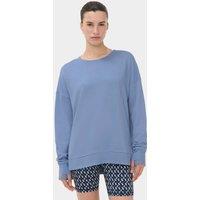 Sweaty Betty After Class Cotton Blend Relaxed Sweatshirt Blue Denim