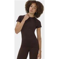 Sweaty Betty Athlete Seamless Gym T-Shirt Dark Brown