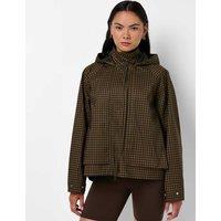 Sweaty Betty Motion Waterproof Cropped Parka Brown Mix
