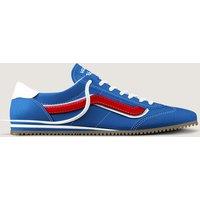 Vans Super Lowpro Leather Lace Up Trainers Medium Blue