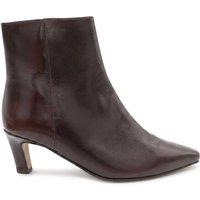 Jones Bootmaker Leather Stiletto Heel Ankle Boots Brown