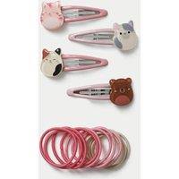 M&S Squishmallows Clip and Hairband Set Pink