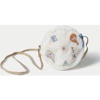 M&S Disney Frozen Fur Bucket Bag White