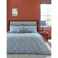 LAND & SHORE Pure Cotton Portrait Bedding Set Blue Mix