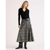 Albaray Checked Belted Midaxi Kilt Black Mix