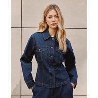 Albaray Denim Collared Jacket Indigo