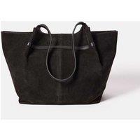 Jigsaw Suede Tote Bag Chocolate