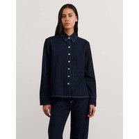 Jag Denim Relaxed Shirt Navy