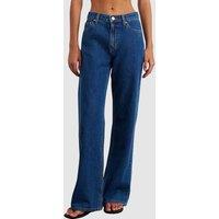 Jag Relaxed Mid Rise Slouchy Wide Leg Jeans Blue