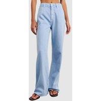 Jag Mid Rise Straight Wide Leg Jeans Blue