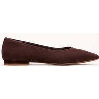 Phase Eight Suede Ballet Pumps Brown