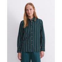 Sportscraft Pure Cotton Striped Collared Shirt Green