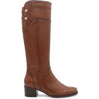 Jones Bootmaker Leather Extra Small Calf Fit Knee High Boots Tan