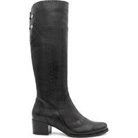 Jones Bootmaker Leather Extra Small Calf Fit Knee High Boots Black