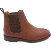 Jones Bootmaker Wide Fit Leather Pull On Chelsea Boots Tan
