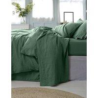 Piglet In Bed Linen Rich Flat Sheet Green