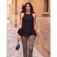 RO&ZO Lyocell Rich Sheer Longline Top Black