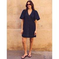 RO&ZO Denim Mini Shift Dress Blue Denim