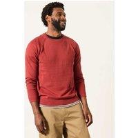 FatFace Cotton Rich Crew Neck Jumper with Cashmere Red