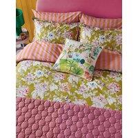 LAND & SHORE 2 Pack Pure Cotton Peony Pillowcases Orange Mix