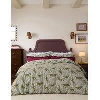 Joules Pure Cotton Horse Stripe Bedding Set Green Mix