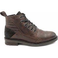 Jones Bootmaker Wide Fit Leather Casual Boots Dark Brown