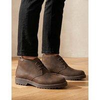Jones Bootmaker Waterproof Leather Lace Up Boots Dark Brown