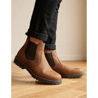 Jones Bootmaker Waterproof Leather Pull On Boots Brown