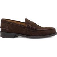 Jones Bootmaker Wide Fit Leather Penny Loafers Dark Brown