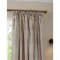 YARD Hebden Striped Pencil Pleat Curtains Brown Mix