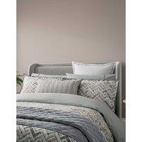 Bedeck of Belfast 2 Pack Pure Cotton Danza Pillowcases Light Grey Mix