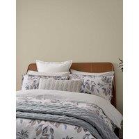 Bedeck of Belfast 2 Pack Pure Cotton Albany/Danza Pillowcases Light Grey