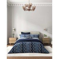 Bedeck of Belfast Pure Cotton Percale Sutton Bedding Set Denim Mix