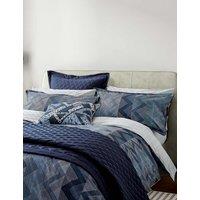 Bedeck of Belfast 2 Pack Pure Cotton Sutton Pillowcases Blue Mix