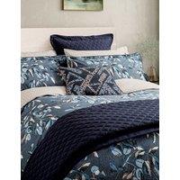 Bedeck of Belfast Pure Cotton Sutton/Albany Pillowcase Indigo