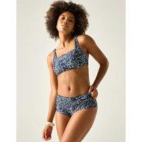 Regatta Loria Tummy Control Floral Bikini Bottoms Navy Mix