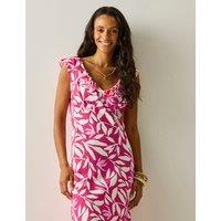 Regatta Camberina Floral Ruffle Midi Slip Dress Pink Mix