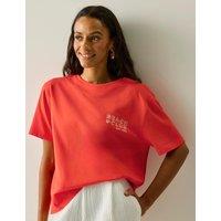 Regatta Baska Pure Cotton Printed T-Shirt Red Mix