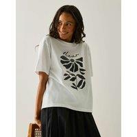 Regatta Baska Pure Cotton Printed T-Shirt Beige Mix