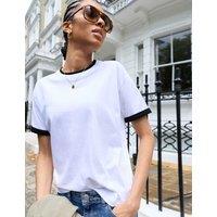 BAUKJEN Pure Cotton Layered Look Relaxed Top White