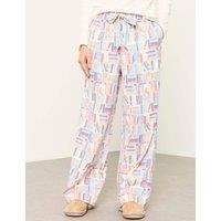 FatFace Pure Cotton Book Print Pyjama Bottoms Multi