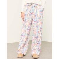 FatFace Pure Cotton Book Print Pyjama Bottoms Multi