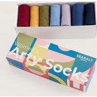 Seasalt Cornwall 7 Pack Assorted Ankle High Socks Multi