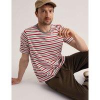 Seasalt Cornwall Pure Cotton Striped T-Shirt Beige Mix