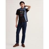 Seasalt Cornwall Pure Cotton Printed Crew Neck T-Shirt Black Mix