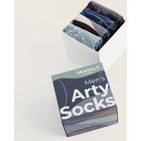 Seasalt Cornwall 4 Pack Assorted Cotton Rich Socks Multi