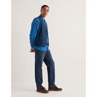 Seasalt Cornwall Linen Rich Herringbone Waistcoat Navy