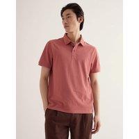 Seasalt Cornwall Pure Cotton Polo Shirt Pink