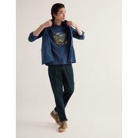 Seasalt Cornwall Pure Cotton Printed Crew Neck T-Shirt Blue Mix